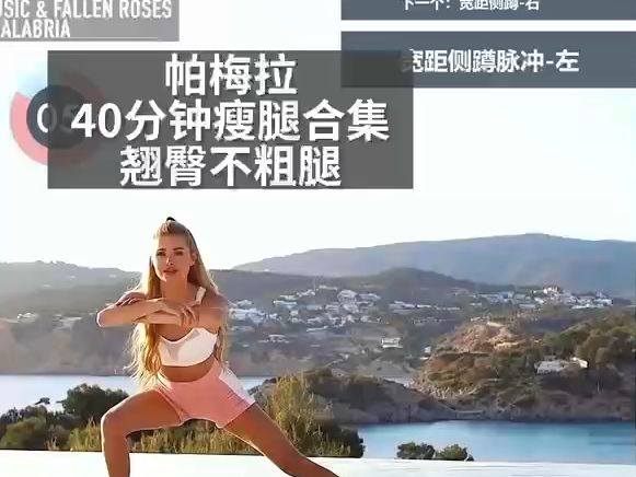 z 40分钟 帕梅拉瘦腿合集 中等强度 翘臀 紧致大腿内侧