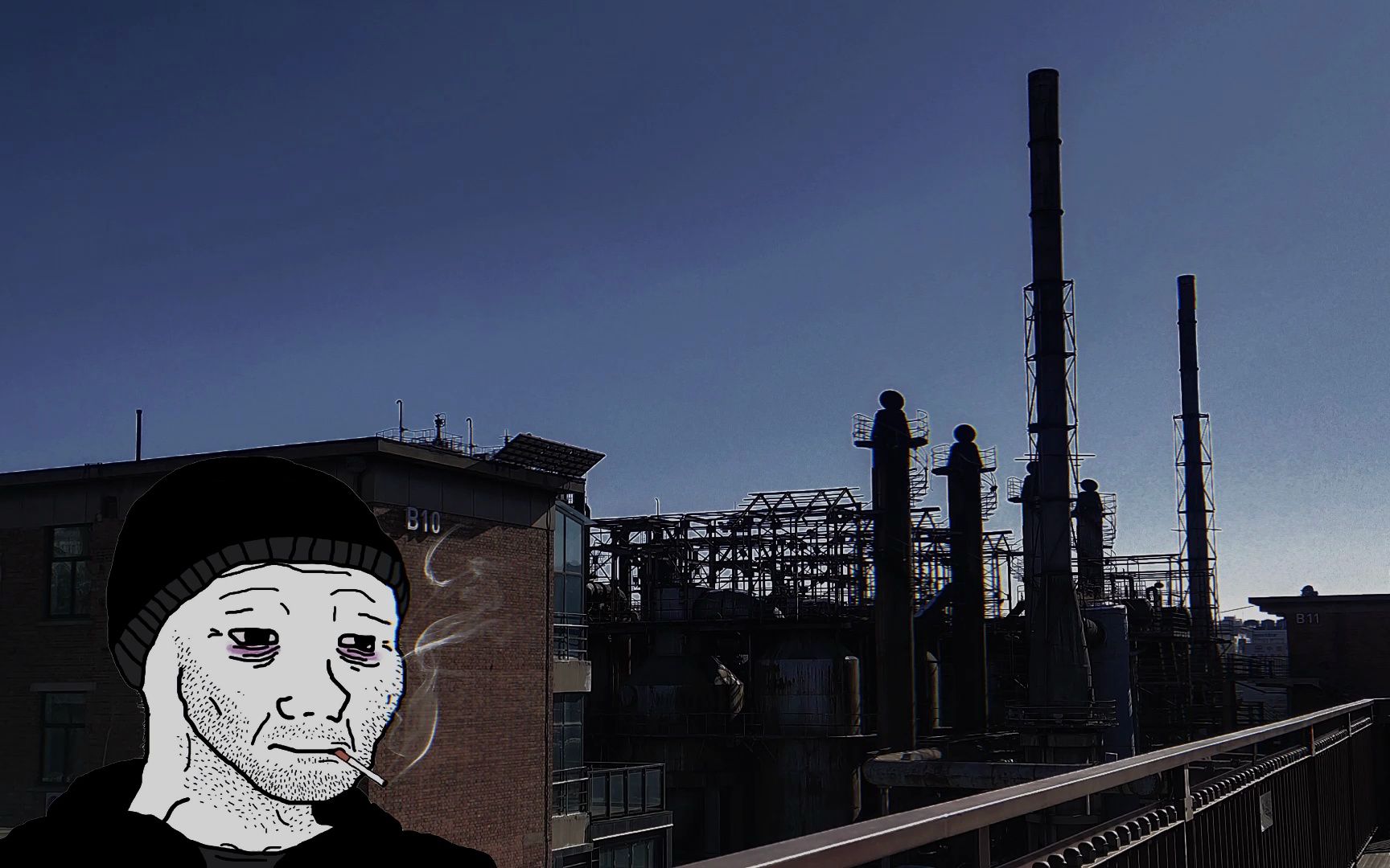 【后朋克/doomer】钢铁如同利刃般刺进我的心脏 我却依旧浑浑噩噩的