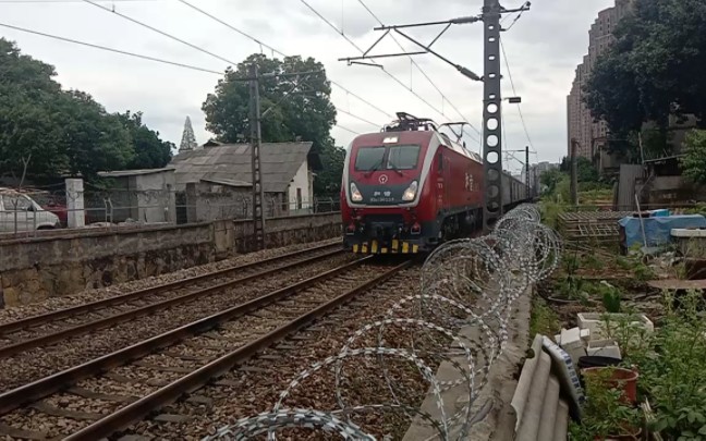 广铁广段hxd1d-238牵引x103/4友好鸣笛