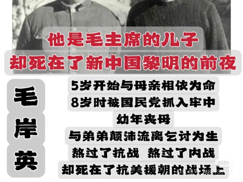 他是毛主席的儿子,却被国民党疯狂追杀19年.好不容易熬到回国与父亲团聚,却又逢抗美援朝战争爆发,不幸死在了战场上.明明他离新中国的黎明已经...