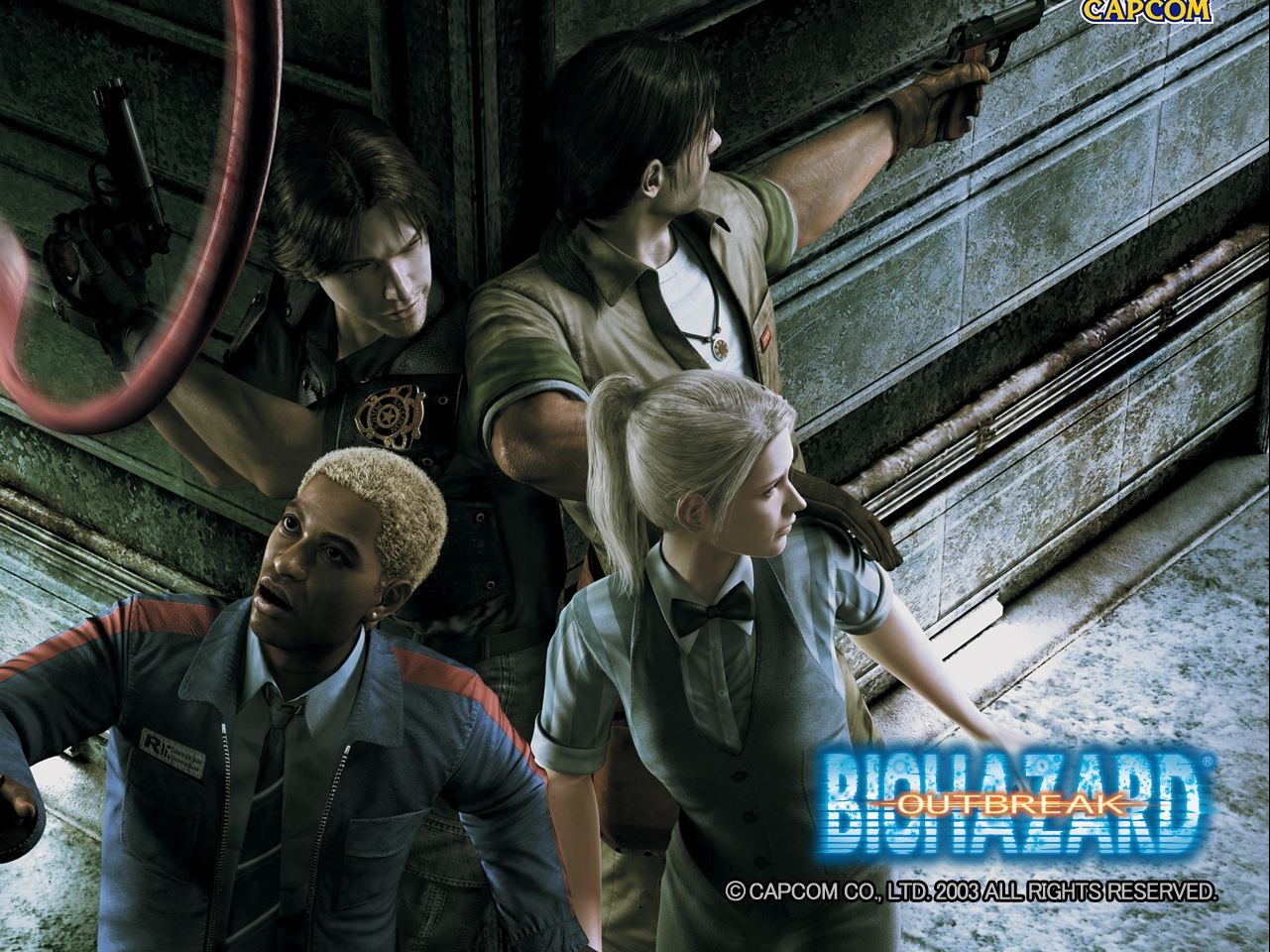 PS2 生化危机:爆发 1 Biohazard:Outbreak File 1 汉化版+修改器+全收集存档+21:9宽屏代码+模拟器整合版,解压即玩.生化危机