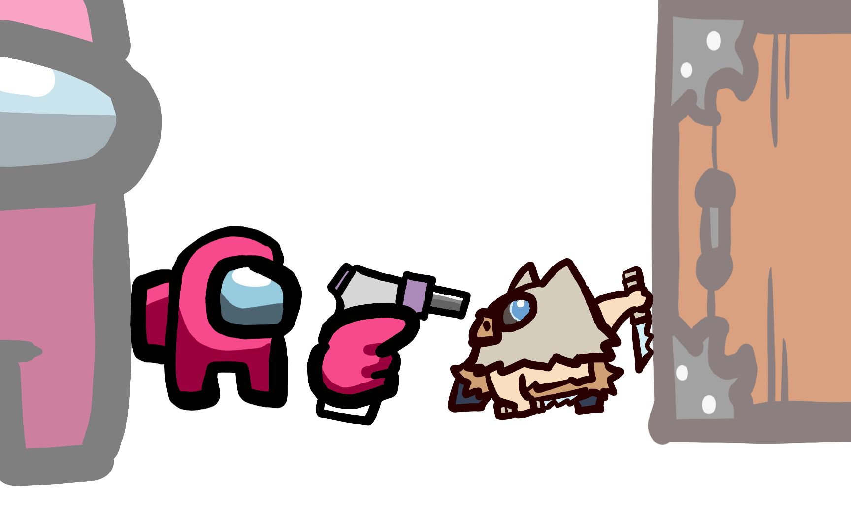 小船员杀死6个恶魔 杀手角色-among us杀手动画