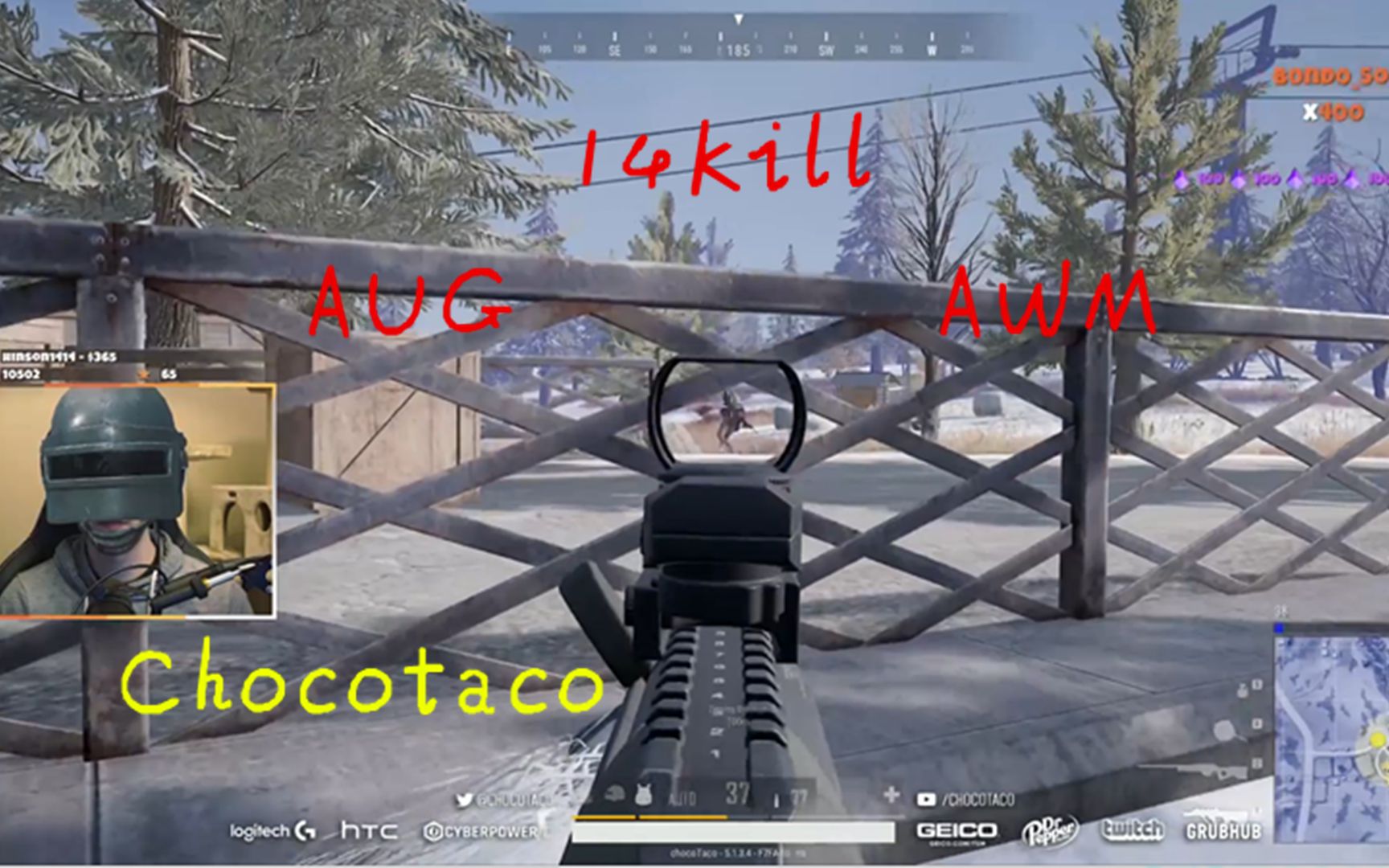 绝地求生是谁给ct的augawm这货的枪法太准了