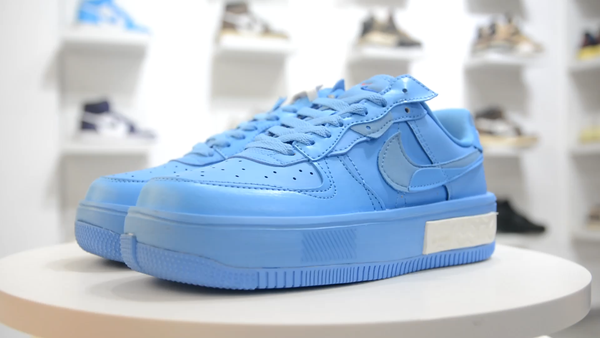 nike air force 1 马卡龙 解构 蓝色_哔哩哔哩_bilibili