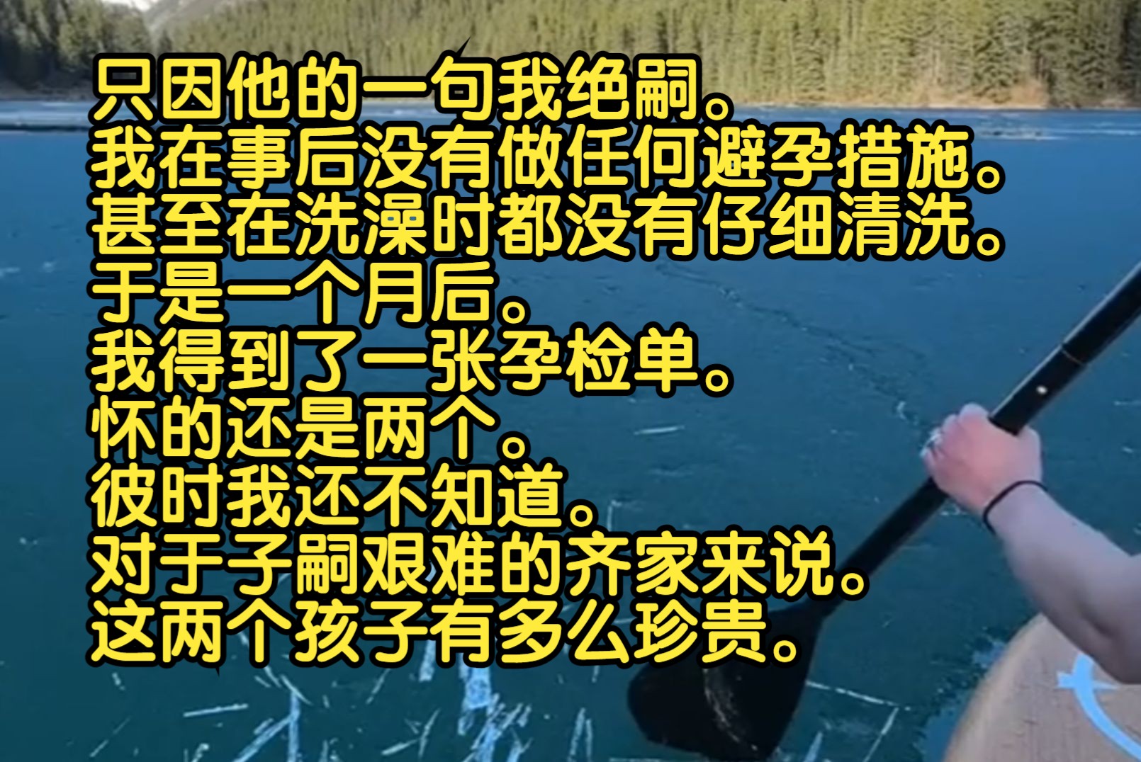 只因他的一句我绝嗣,我在事后没有做任何避孕措施,甚至在洗澡时都没有仔细清洗,于是一个月后,我得到了一张孕检单,怀的还是两个,彼时我还不知...