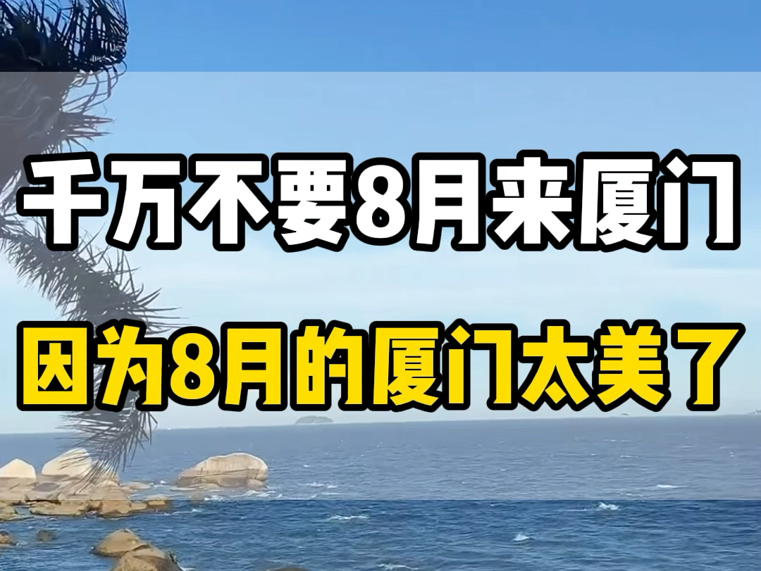 千万不要8月份来厦门了,如果您一定要来那就准备好5天的时间,剩下的交给小甜就好了#厦门旅游攻略 #厦门旅游 #鼓浪屿旅游攻略哔哩哔哩bilibili