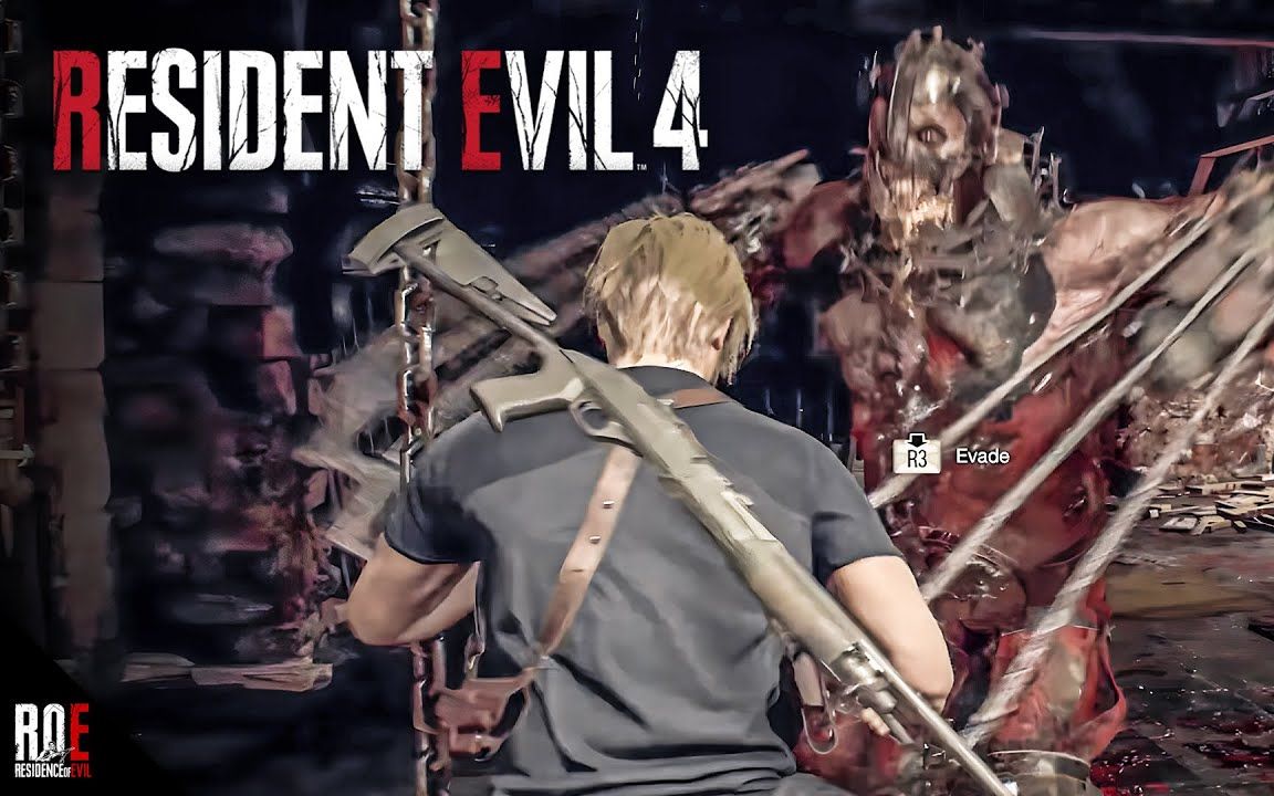 生化危机4重制版-里昂vs瞎子男-1080p