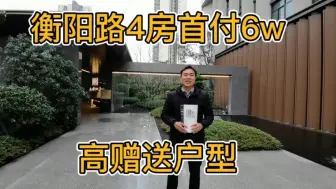 Download Video: 市中心衡阳路4房首付6万，高赠送户型，出门就是公园，97平得4房，赠送大阳台