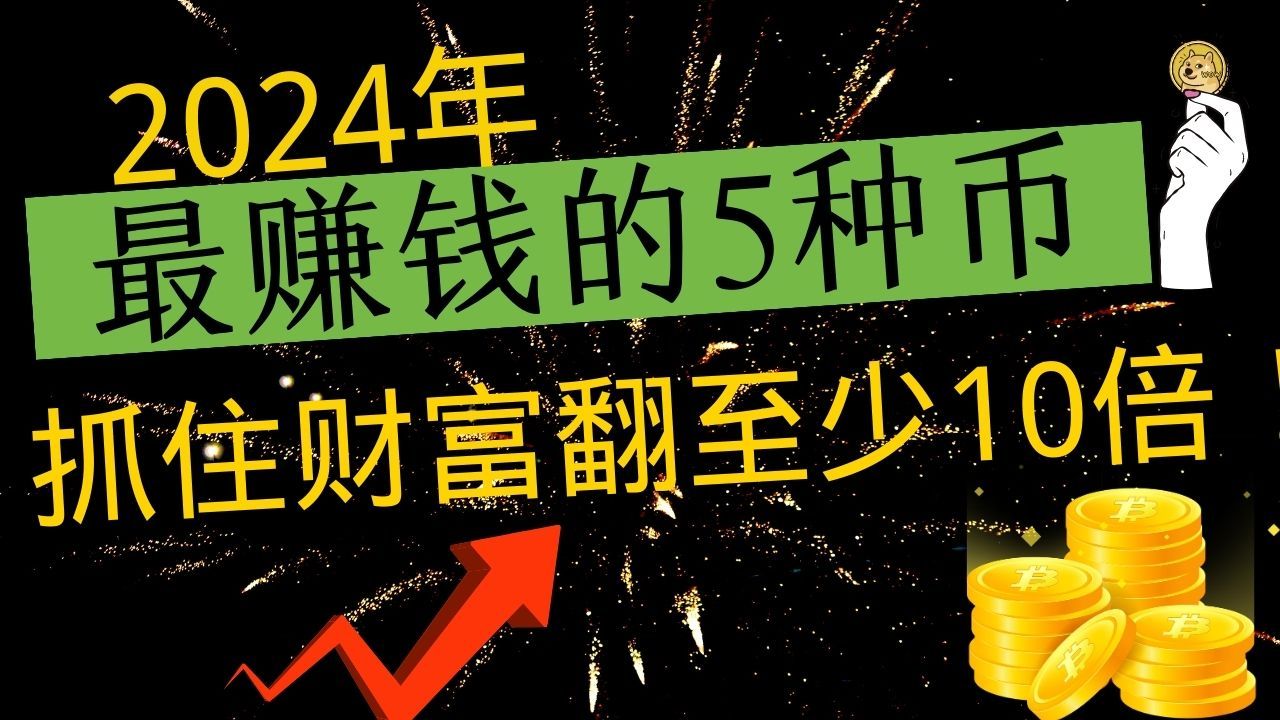 2024年最赚钱的5种币:抓住机遇,财富翻至少10倍!哔哩哔哩bilibili