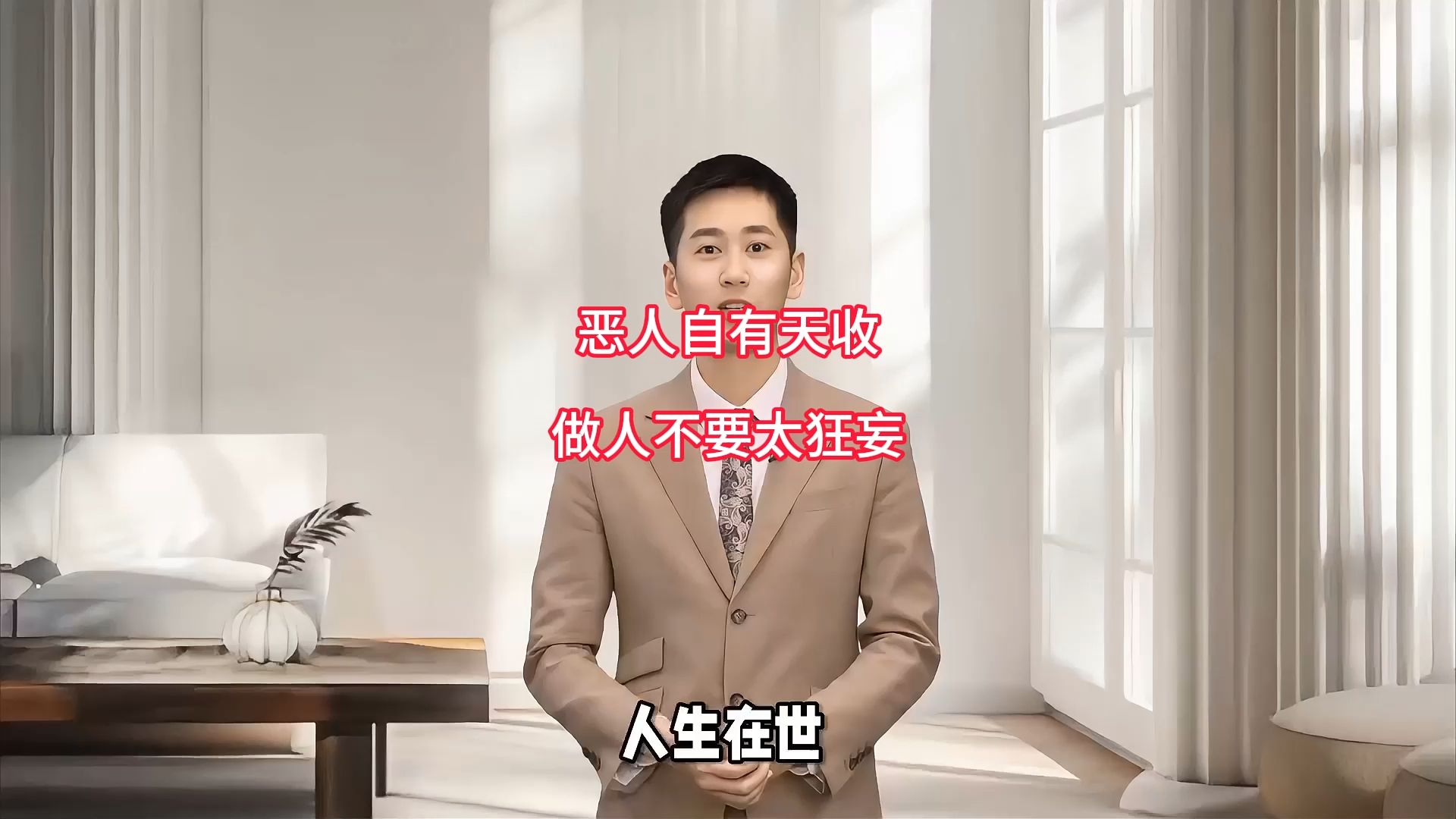 恶人自有天收,做人不要太狂妄