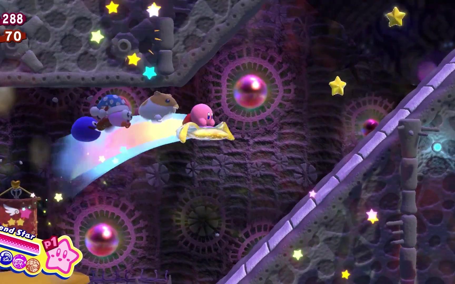 [图]All Friend Action Abilities in Kirby Star Allies - Marx Gooey Rick Kine and Coo