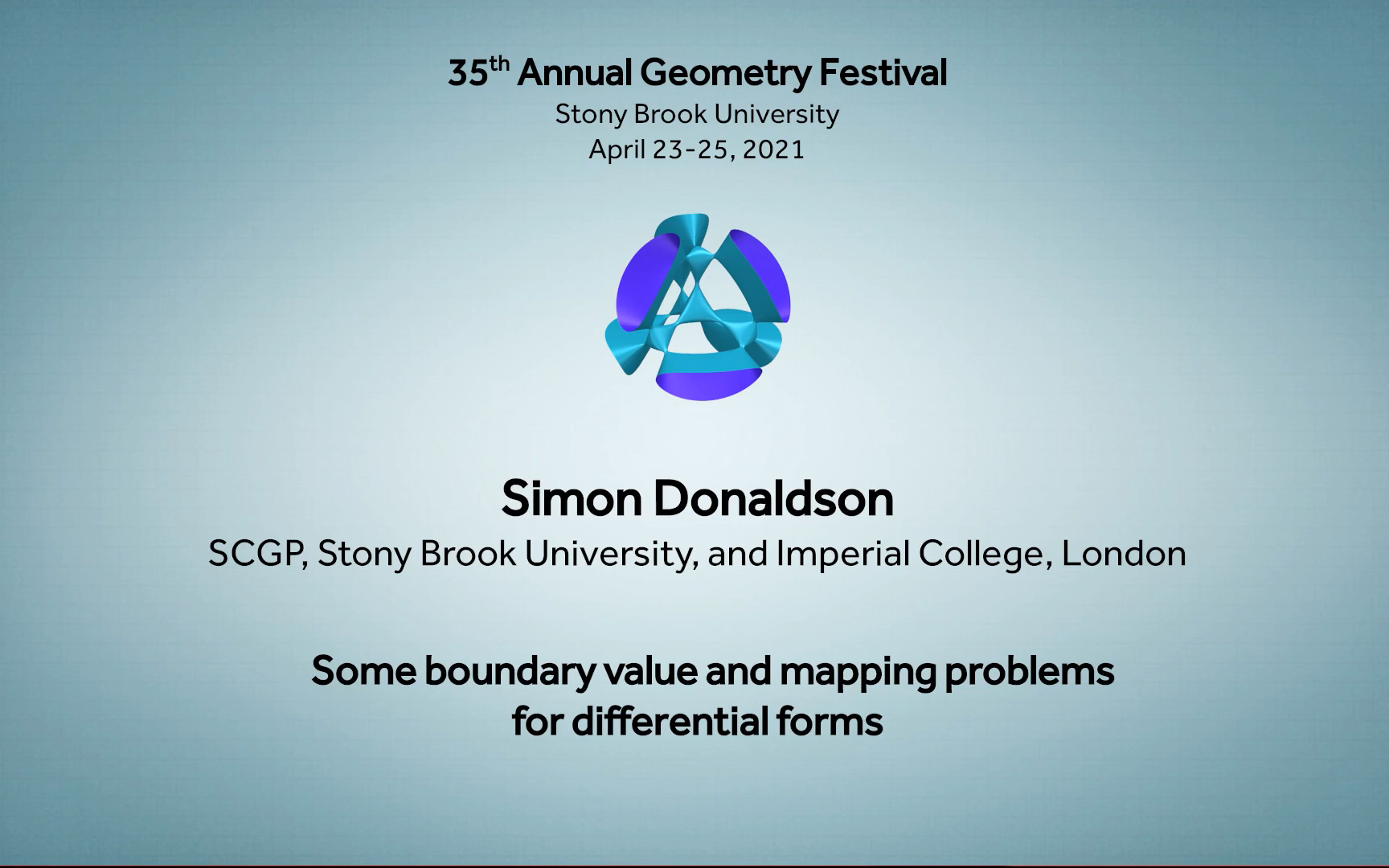 纽约州立大学石溪分校(Stony Brook University)第35届年度几何节:35th Annual Geometry Festival哔哩哔哩bilibili