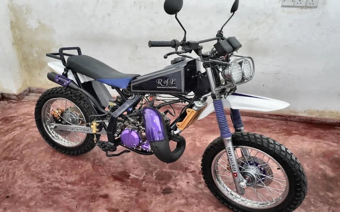 [restoration of] 从川崎kdx发动机制作2笔径径自行车|自制两冲程m