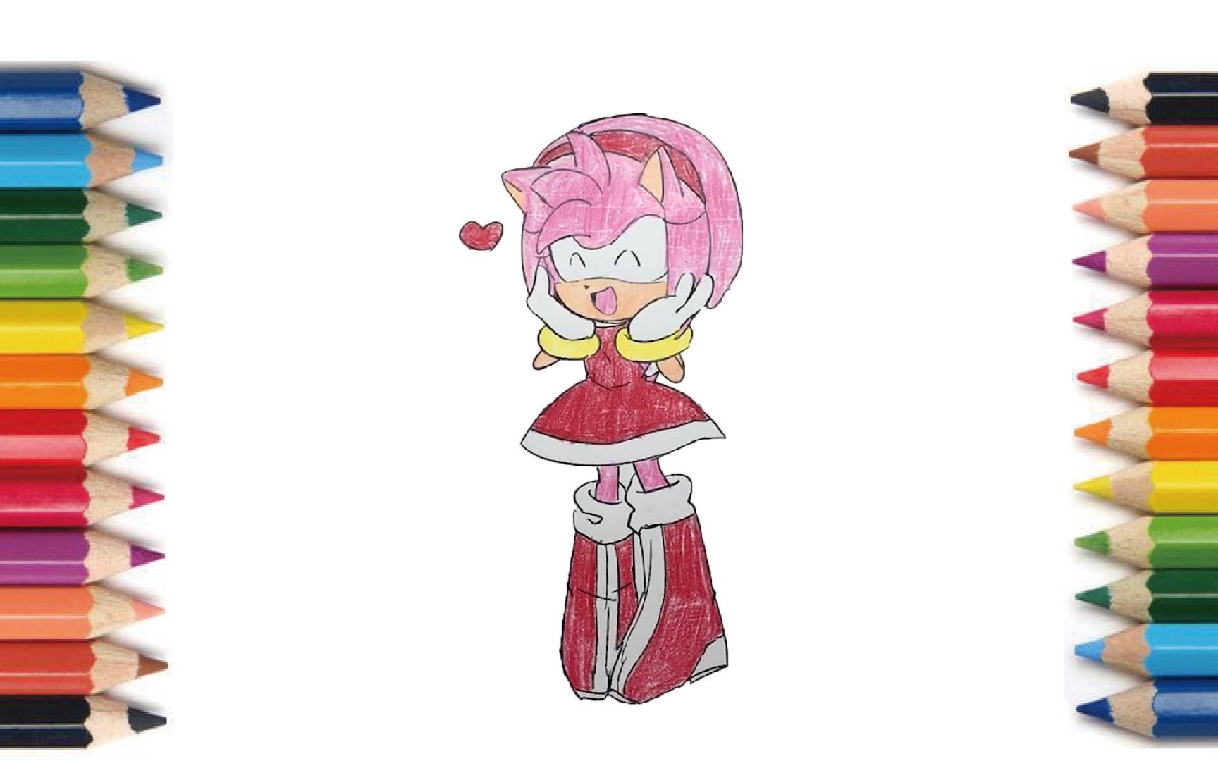 【Coloring】Sonic Rose Amy Rose【涂り絵】ソニック エミーローズ 【涂色】索尼克 艾咪ⷧ𝗦–Coloring 1284哔哩哔哩bilibili