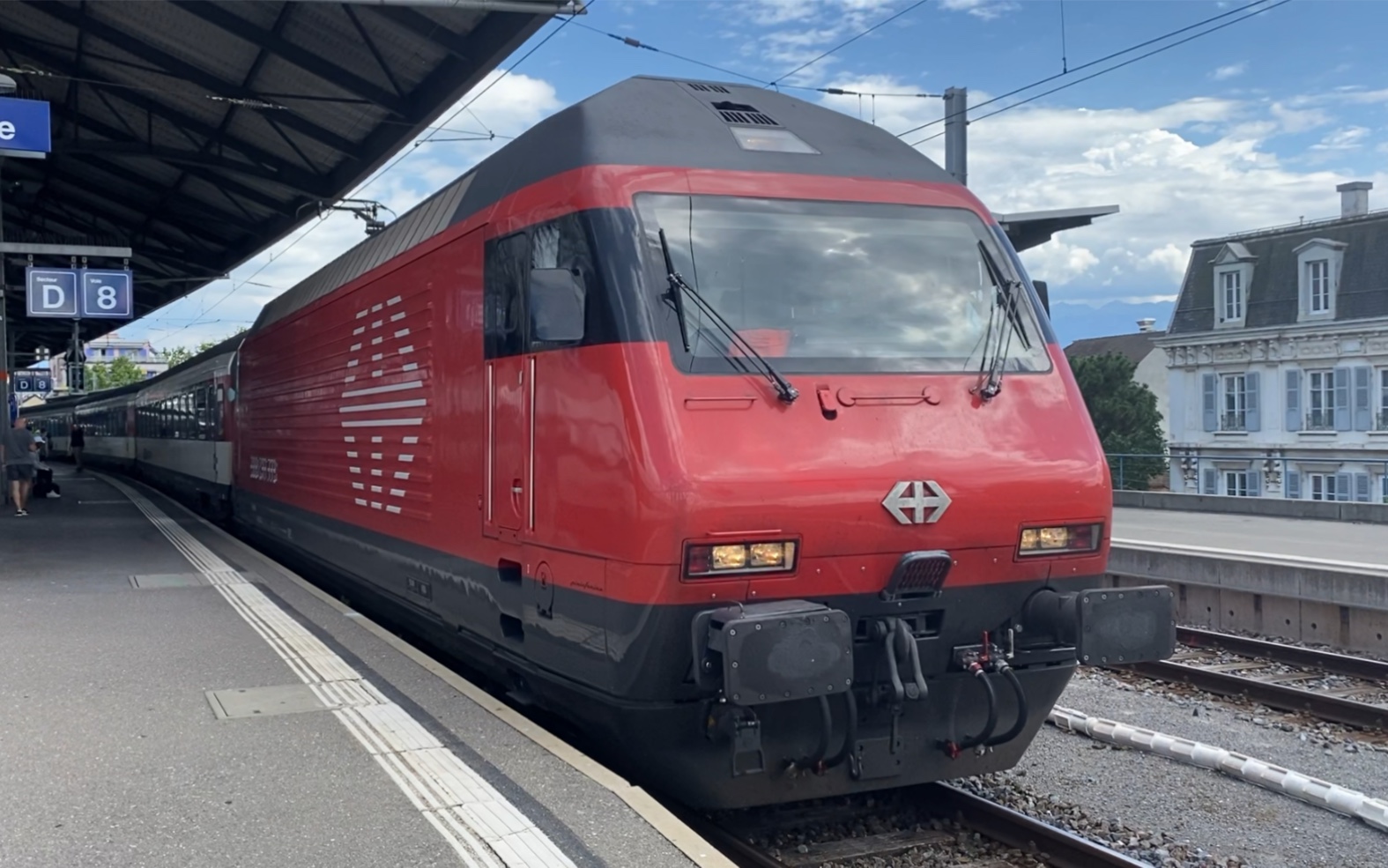 瑞士联邦铁路re460电力机车动集ir90线genève-aéropor