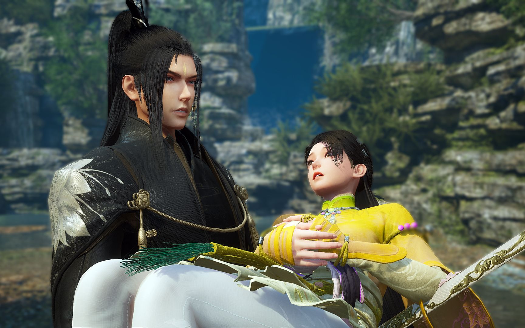 仙剑奇侠传7炫彩皮肤mod之玄衣公子和黄衣侠女