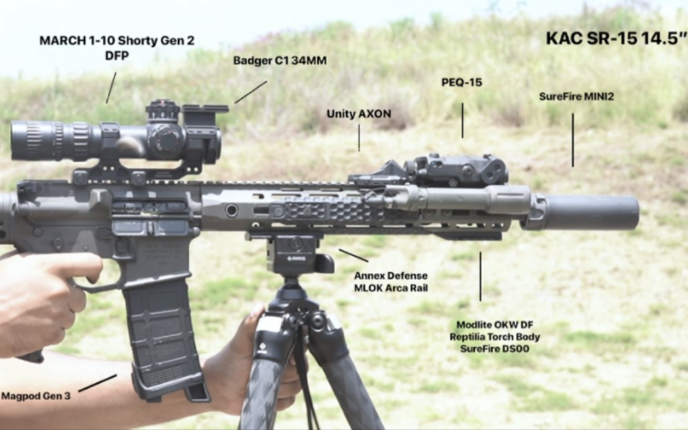kac sr15 14.5 神火surefire mini 2