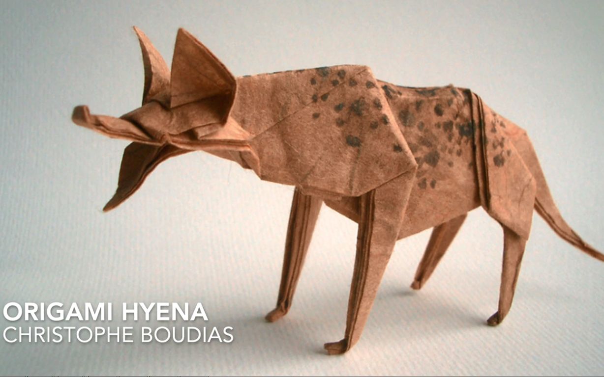 [图]【油管搬运】【折纸Origami】鬣狗·hyena by Christophe Boudias