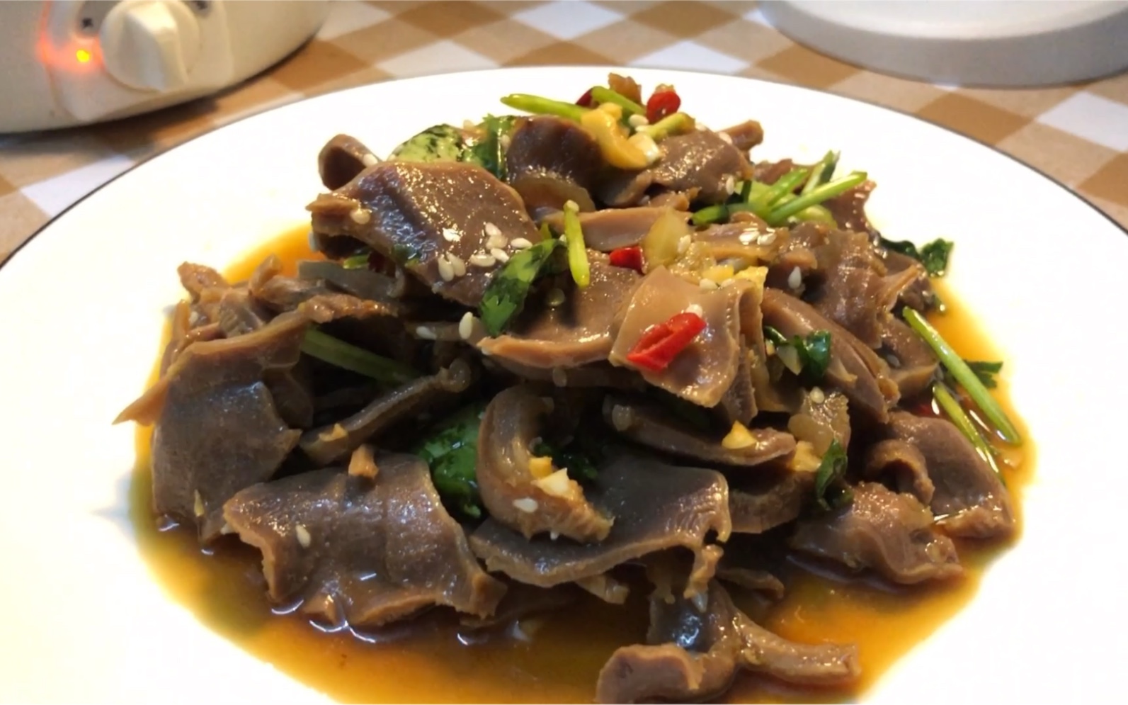 香菜拌鸭肾|这也太好吃了吧_哔哩哔哩_bilibili