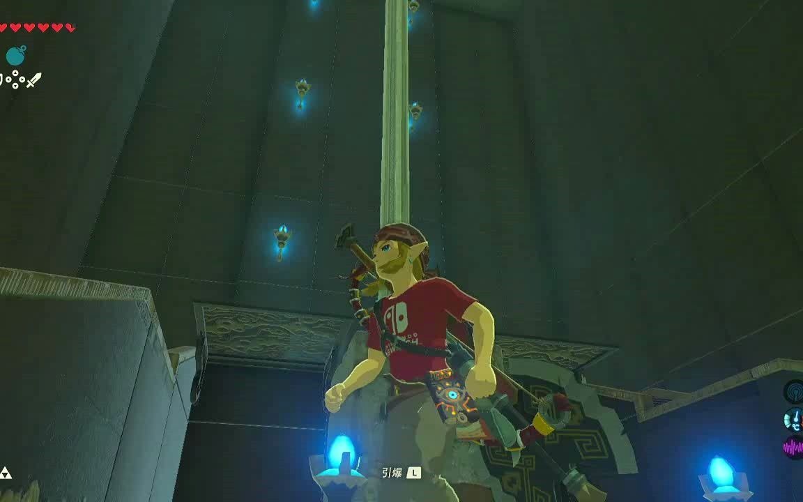 塞尔达传说旷野之息-120座神庙之【亚.纳迦神庙】-突破天际