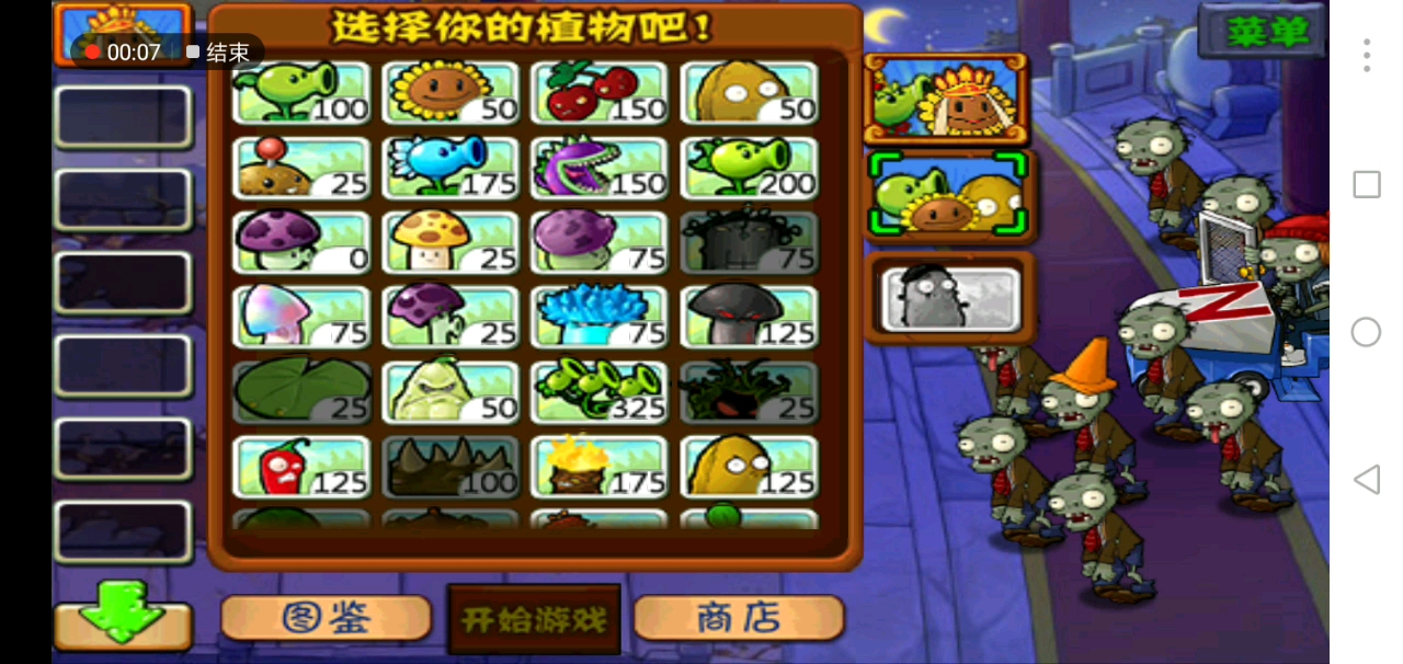 pvz1 积雷山摩云洞第三关植物大战僵尸