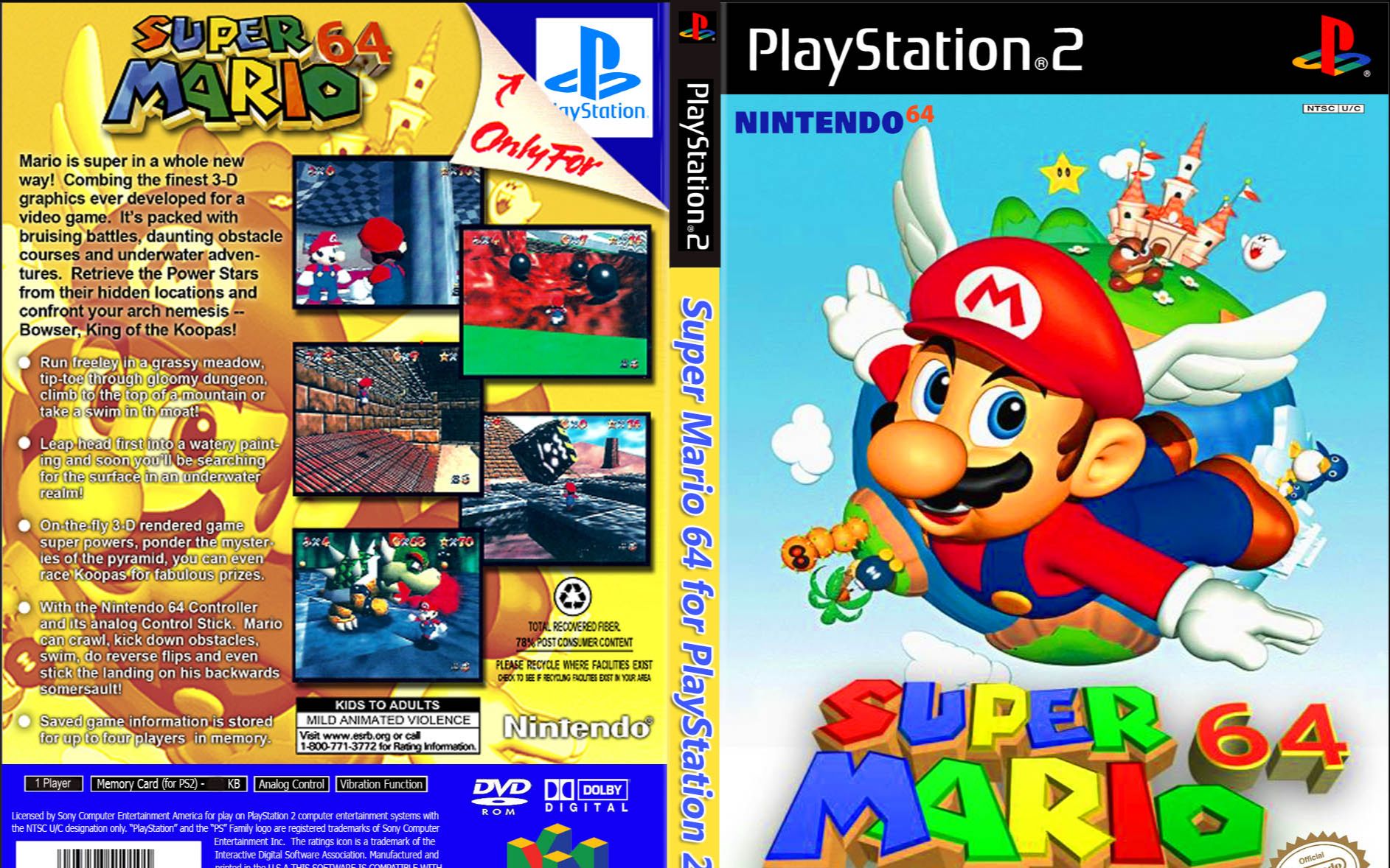 64 _ playstation 2 _ en dvd iso ps2玩 n64 超级马里奥64 任天堂