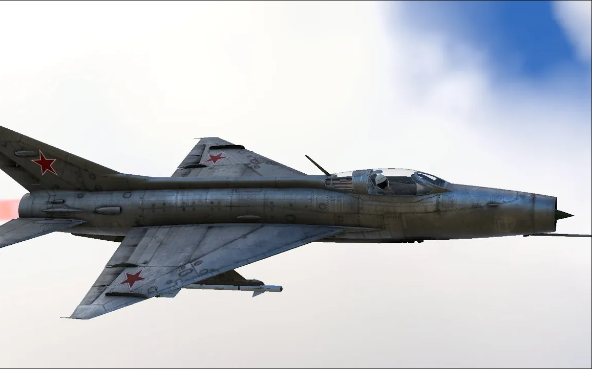 转战争雷霆t7无间断米格21极限1炮击杀