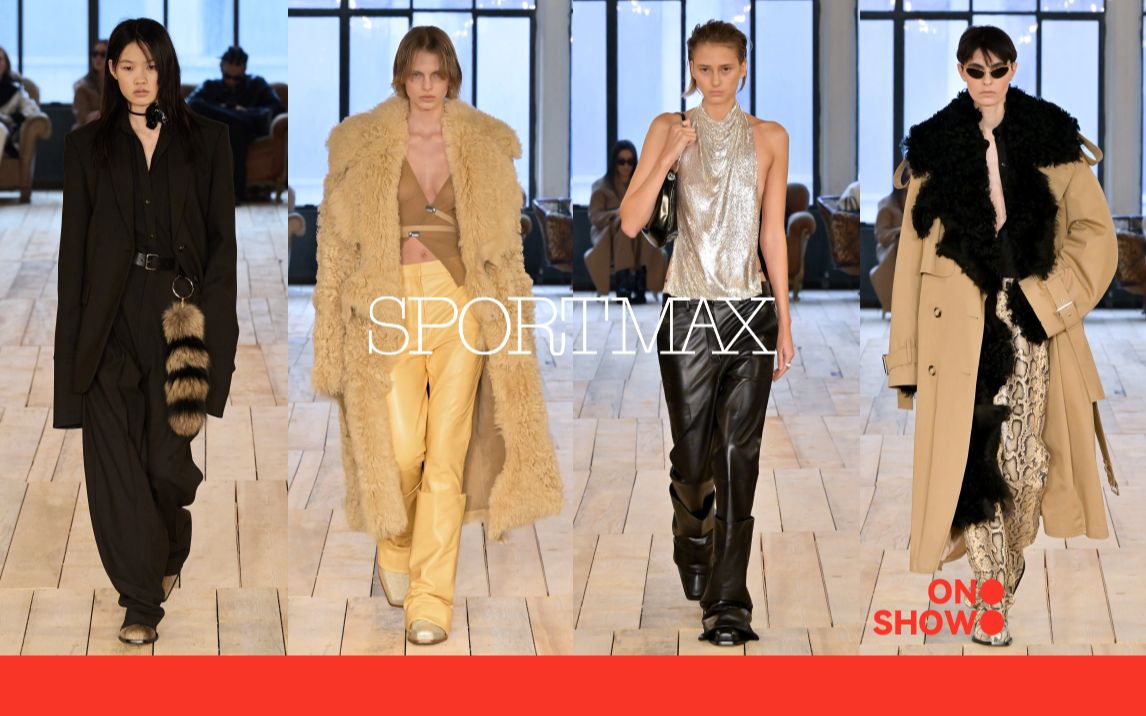 露出了狐狸尾巴,Sportmax 2023秋冬装哔哩哔哩bilibili