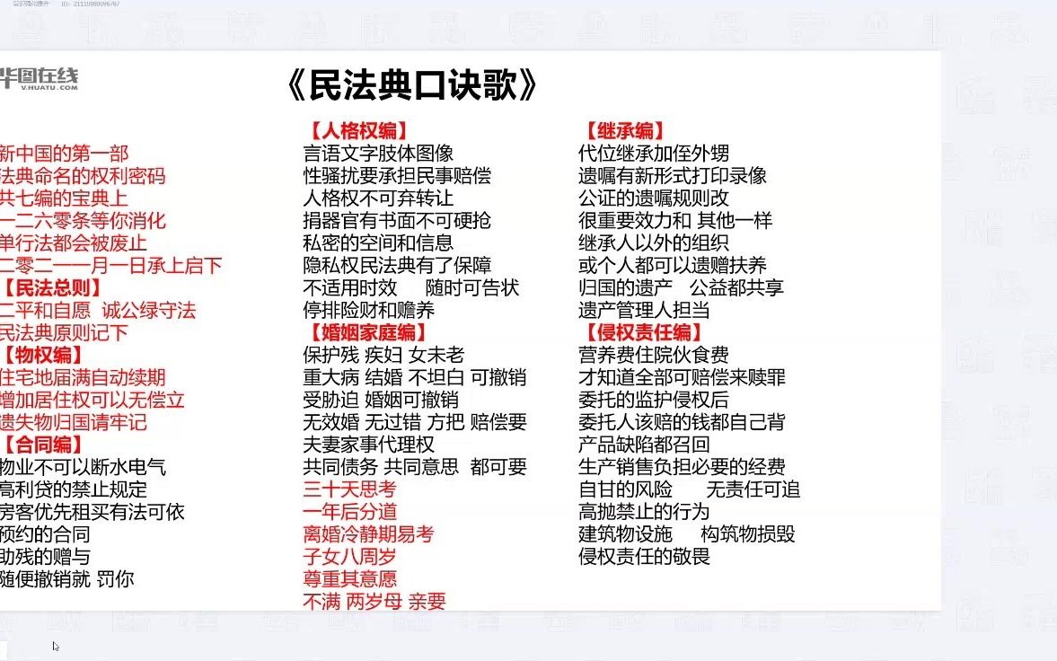 【梦娇带你学民法】之民法典口诀歌哔哩哔哩bilibili