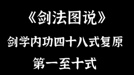 [图]《剑法图说》剑学内功四十八式复原，第一至十式