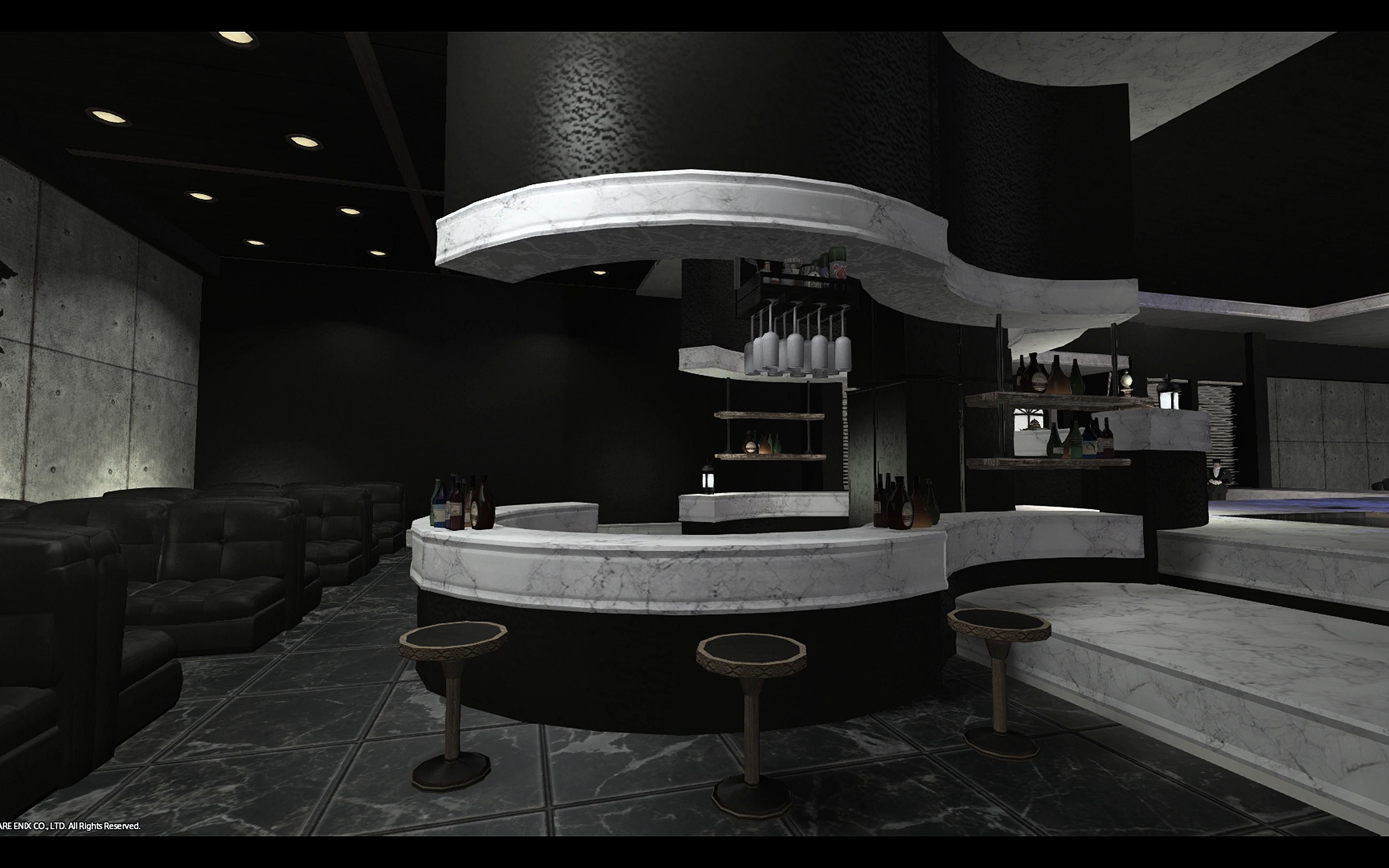 【ff14装修】高级酒吧/夜店/l房/大平层/复式/黑白灰/rp店