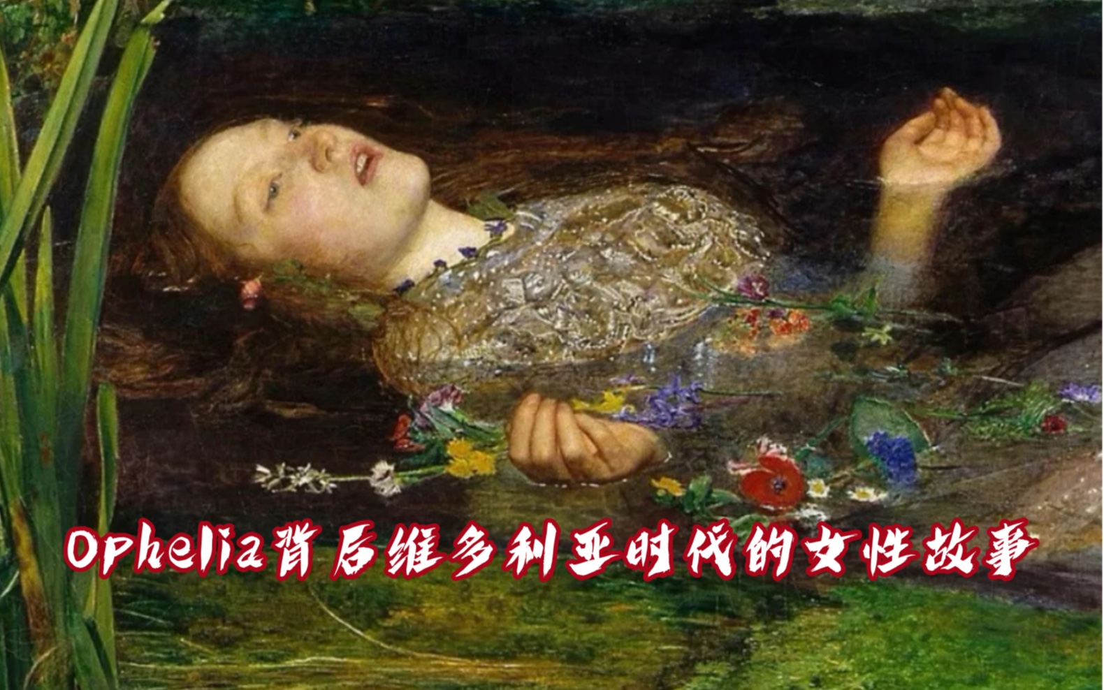 泰特美术馆镇馆之宝Ophelia奥菲莉亚背后维多利亚时代女性艺术家的故事|全英文视听作业哔哩哔哩bilibili