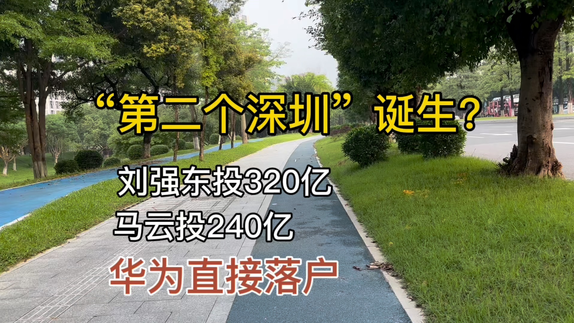 “第二个深圳”出生,刘强东投320亿,马云投240亿,华为干脆直接落户.哔哩哔哩bilibili