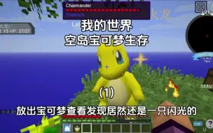 Télécharger la video: 我的世界：空岛宝可梦生存（1）开局送的小火龙居然是闪光的！