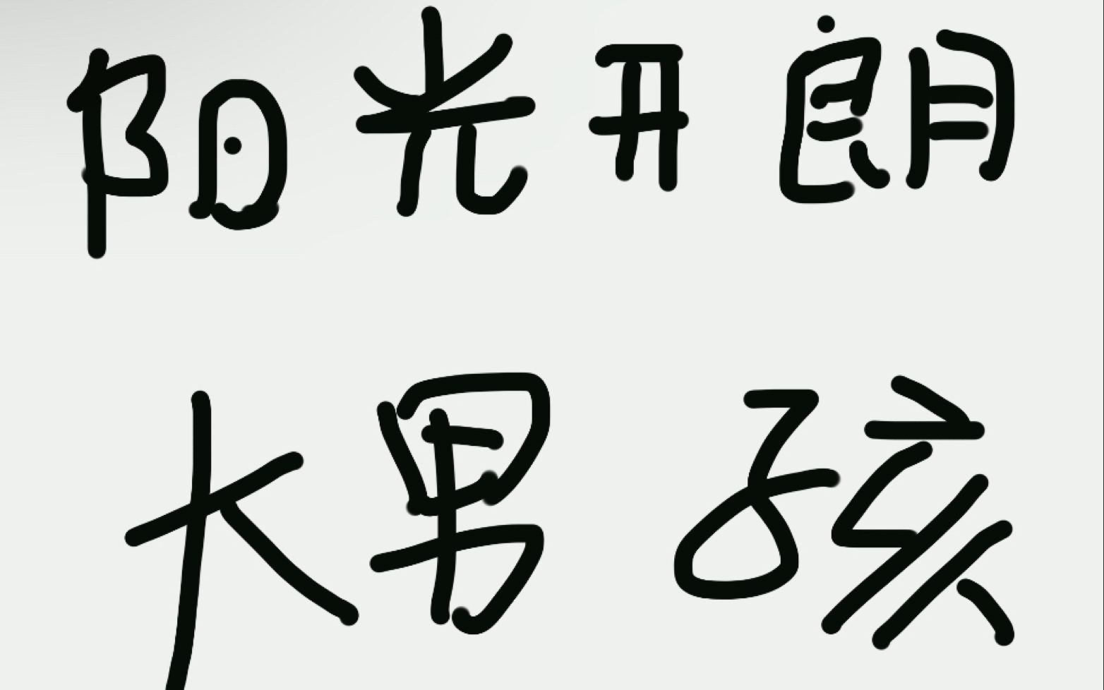 阳光开朗大男孩