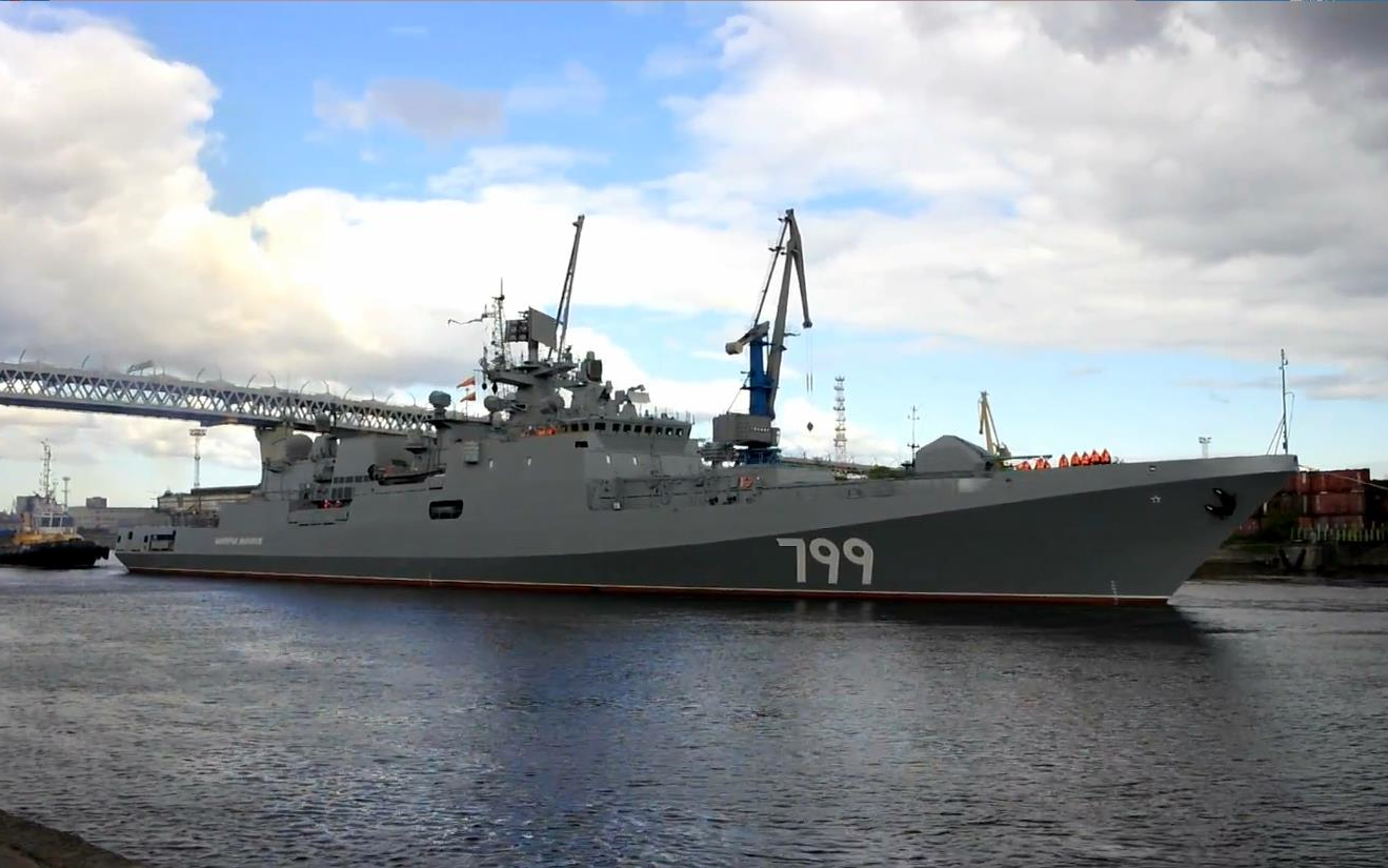 【黑海舰队】11356r/m型护卫舰 "马卡罗夫海军上将"号(ffg-799)离开