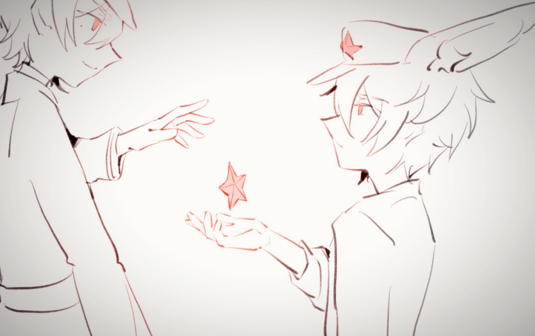 【那兔拟人手书】星星点灯-"远方的星星请为我点盏希望的灯火.