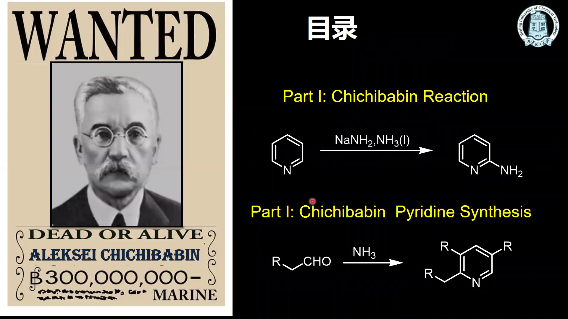 Chichibabin的吡啶化学 Part 1 Chichibabin反应哔哩哔哩bilibili