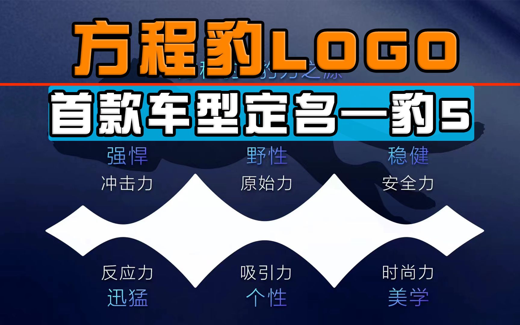 比亚迪方程豹汽车LOGO发布,首款车型定名——豹5哔哩哔哩bilibili