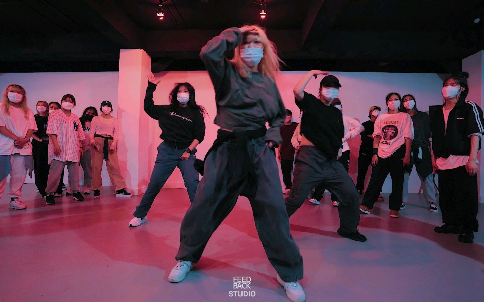 金发小姐姐groot超飒帅气urban编舞 mi gente 授课合集 j balvin - mi