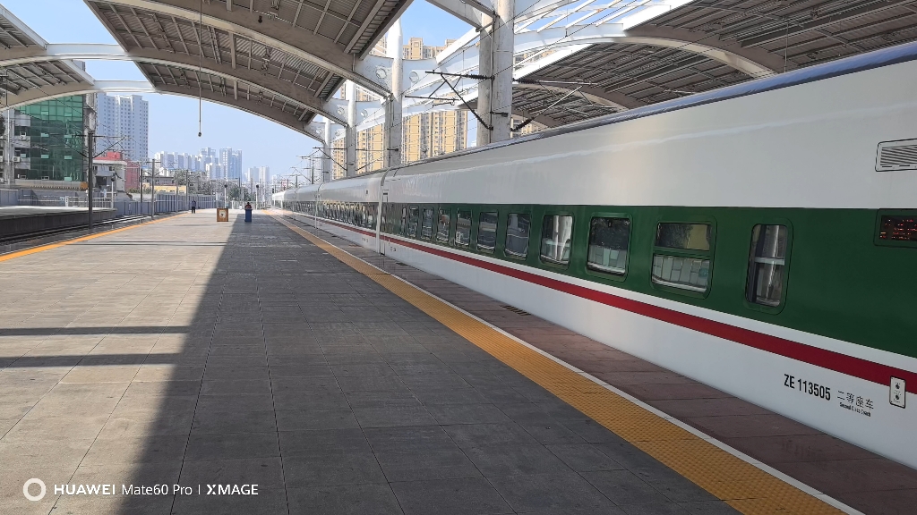 首班c19(北京西—石家庄)保定站出站