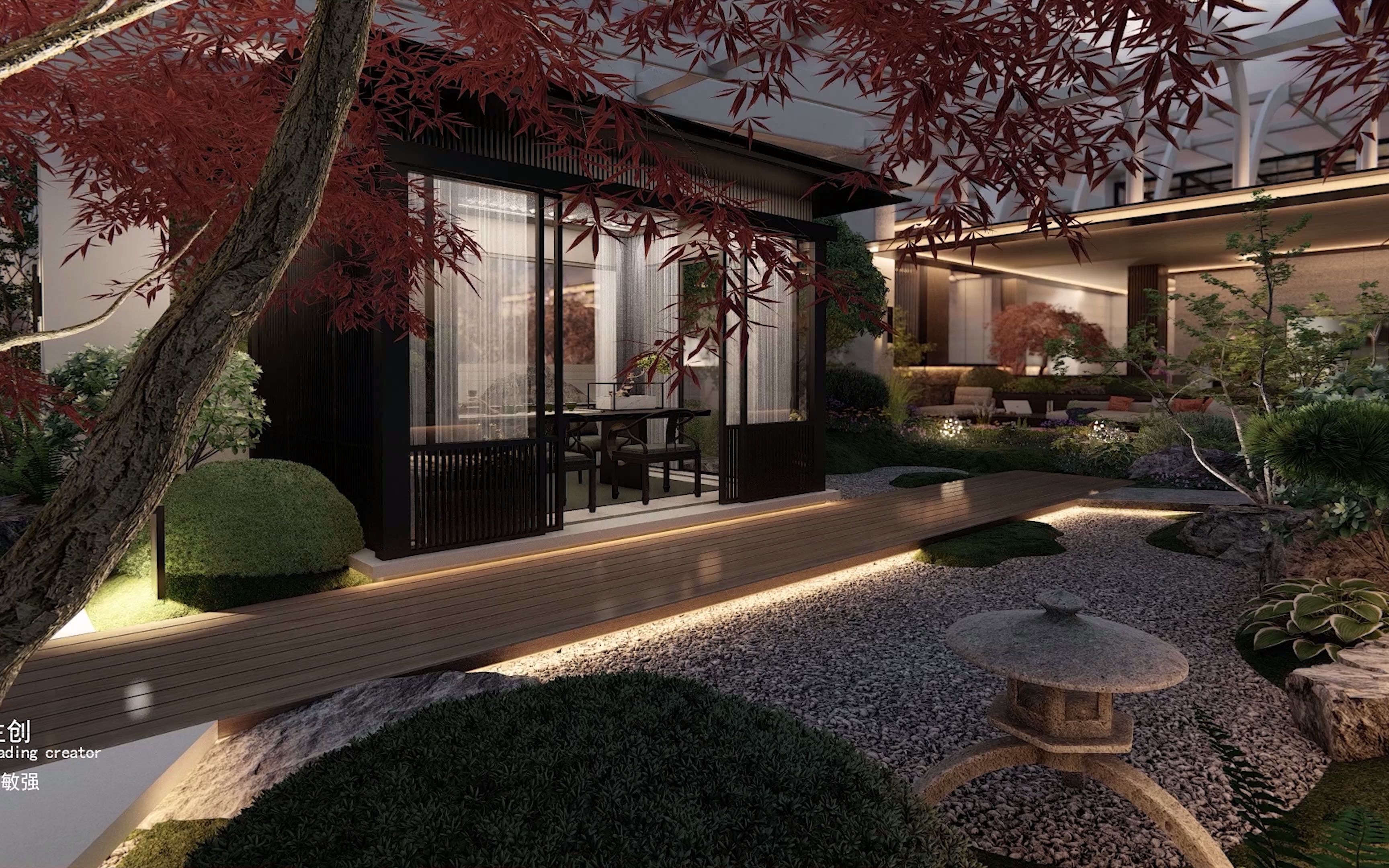 【凰家园林】800平屋顶花园设计,感受现代中式的高雅格调!