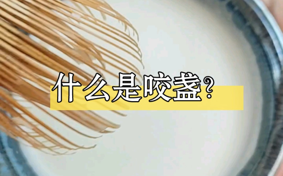 什么是点茶中的咬盏?