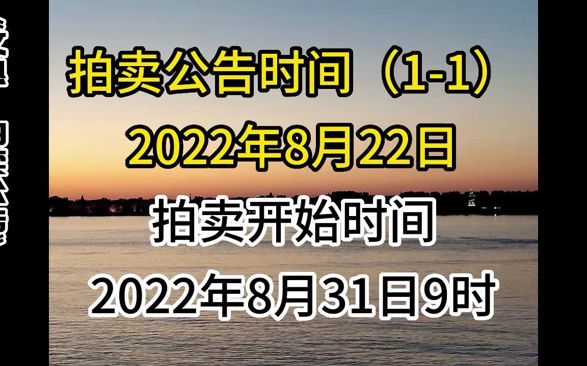 2022年8月22日哈尔滨拍卖公告“文熟”(11)哔哩哔哩bilibili