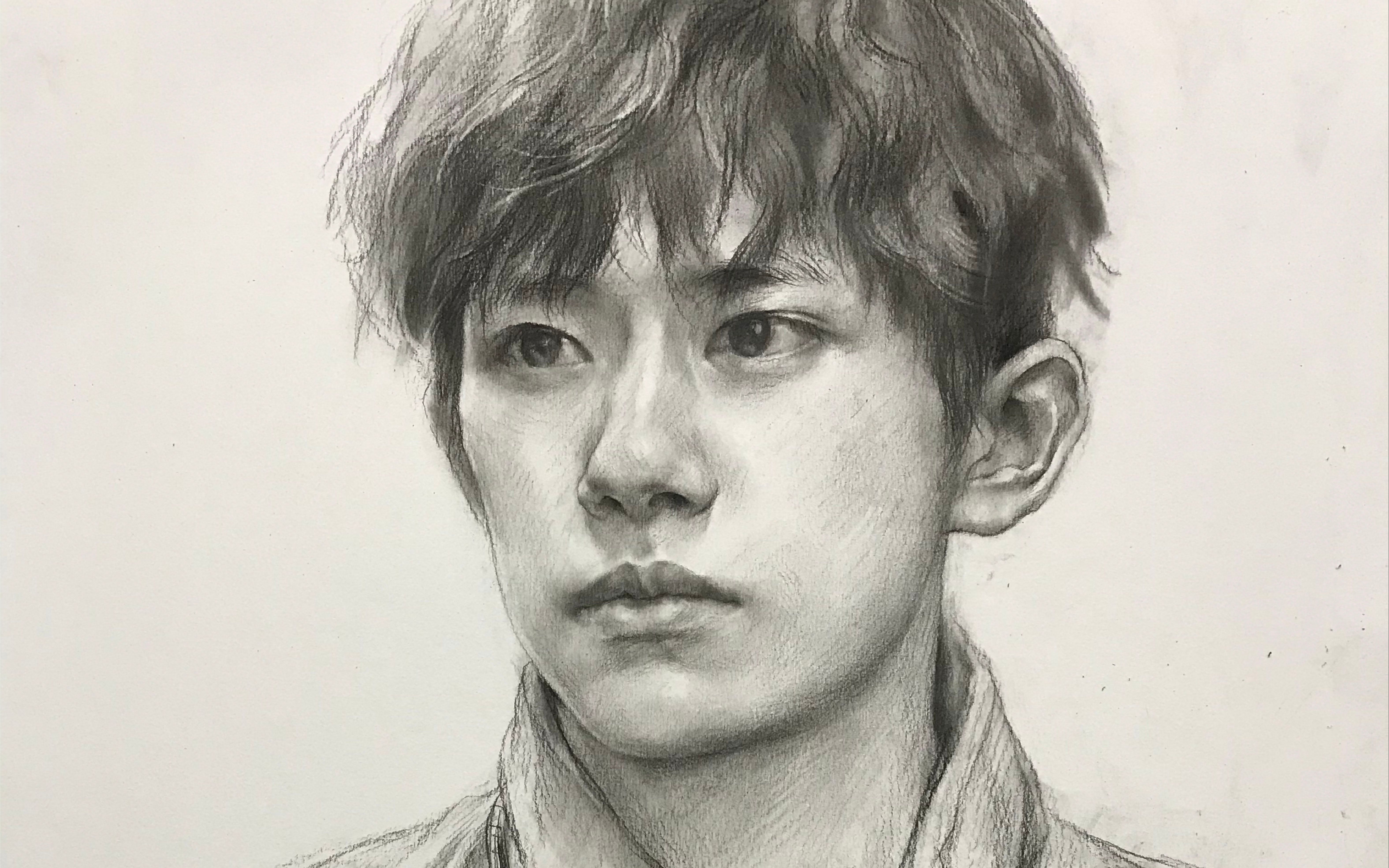 助力艺考 | 应锡强-易烊千玺素描直播回放 讲解:蒋铭科