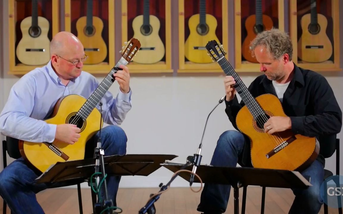 反手弹古典吉他二重奏rodrigo名曲tonadilla第二乐章