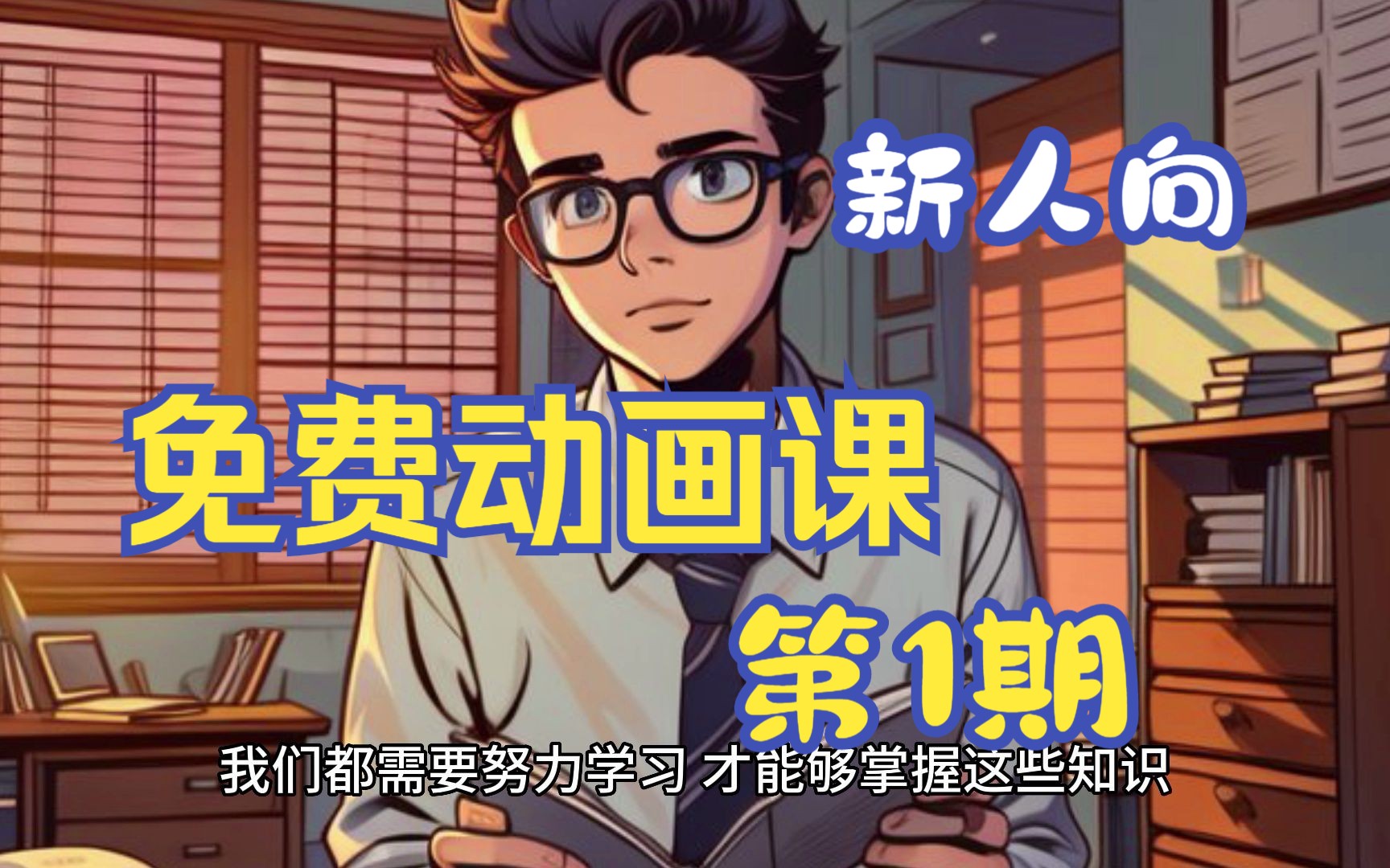 免费动画小课堂第1期,新人入门必修!哔哩哔哩bilibili