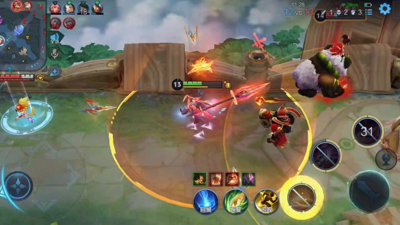 王者荣耀5v5人机难度5,吕布77妲己