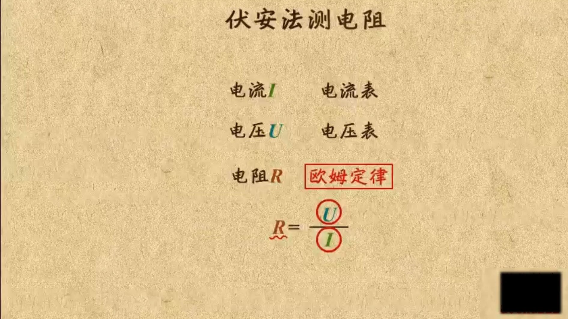 伏安法测电阻
