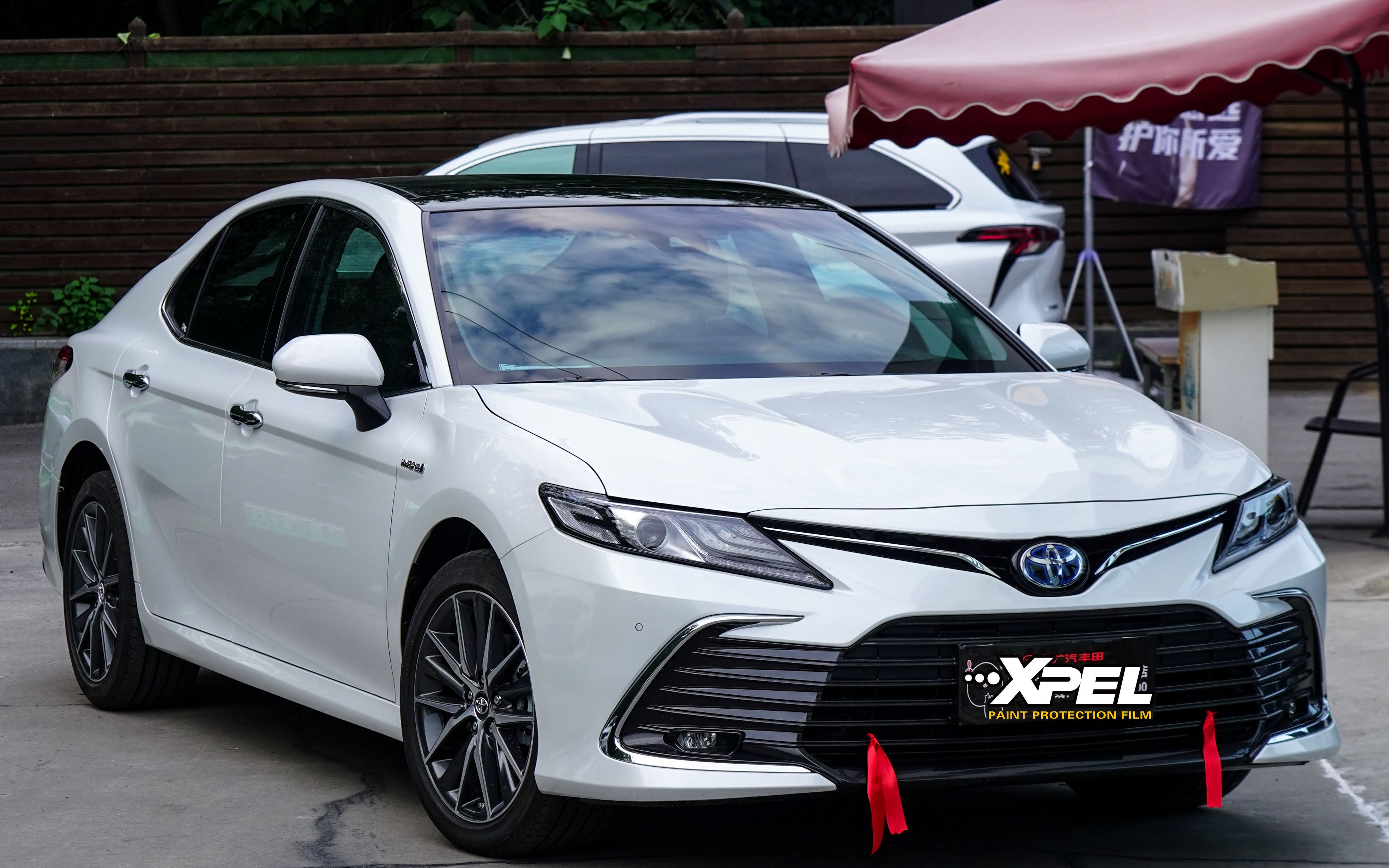 xpel西安汽车贴膜丰田凯美瑞装贴汽车隔热膜案例